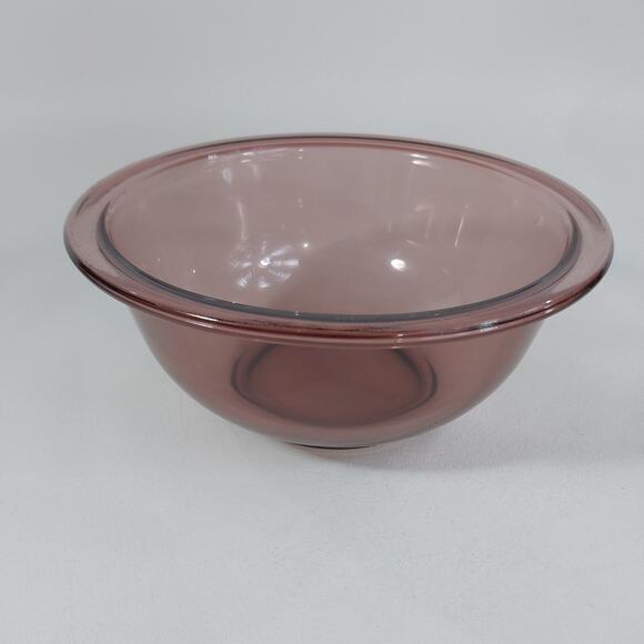 Pyrex Corning 322 Cranberry 1L Glass Mixing Bowl Cookware USA - Picture 1 of 6